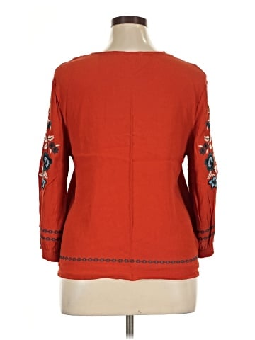 Garnet Hill 3/4 Sleeve Blouse (view 2)