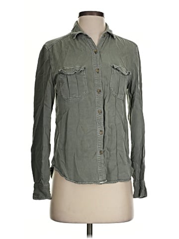 American Eagle Outfitters Long Sleeve Button-Down Shirt (view 1)