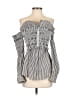 Trouve Silver Long Sleeve Blouse Size XS - photo 1