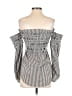 Trouve Silver Long Sleeve Blouse Size XS - photo 2