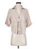 Zara Tan Short Sleeve Blouse Size XS - photo 1