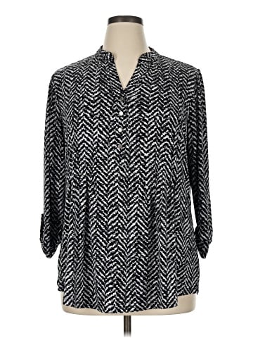Roz & Ali 3/4 Sleeve Blouse (view 1)