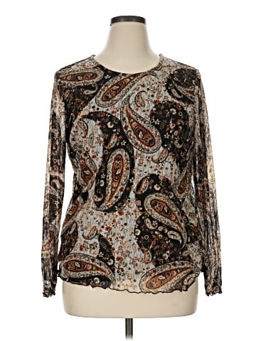 Cj Banks Long Sleeve Blouse (view 1)