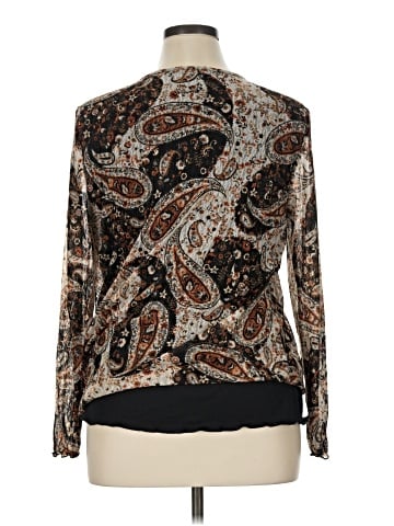 Cj Banks Long Sleeve Blouse (view 2)