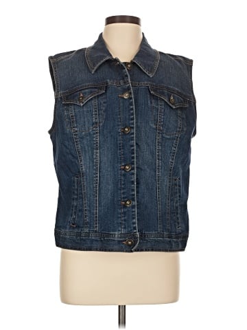 Style&Co Denim Vest (view 1)
