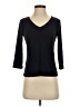 Vince Camuto Black 3/4 Sleeve Top Size S (petite) - photo 1