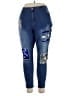 Ashley Stewart Graphic Blue Jeans Size 20 Plus - photo 1