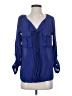 Active USA 100% Polyester Blue Long Sleeve Blouse Size S - photo 1