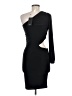 21 Saints 100% Polyester Solid Black Cocktail Dress Size M - photo 2