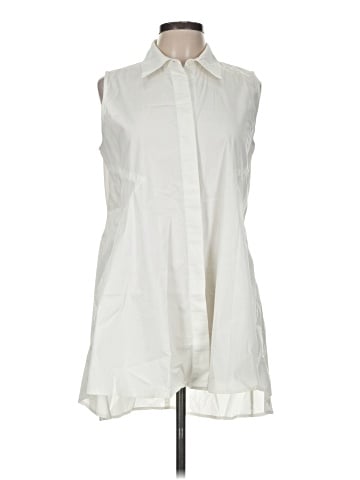 Donna Karan New York Sleeveless Button-Down Shirt (view 1)