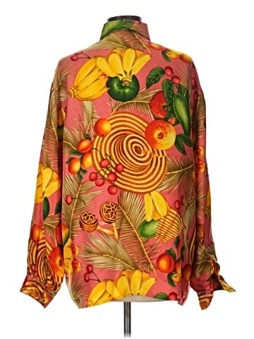 Carlisle Long Sleeve Silk Top (view 2)