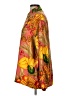 Carlisle 100% Silk Floral Tropical Orange Long Sleeve Silk Top Size 12 - photo 5