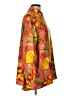 Carlisle 100% Silk Floral Tropical Orange Long Sleeve Silk Top Size 12 - photo 4