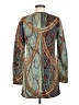 Peruvian Connection 100% Pima Cotton Paisley Teal Cardigan Size M - photo 2