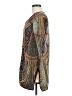 Peruvian Connection 100% Pima Cotton Paisley Teal Cardigan Size M - photo 5