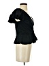 Express Black Short Sleeve Blouse Size S - photo 4