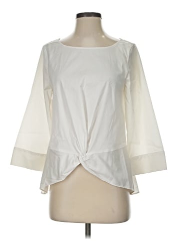 Kaari Blue 3/4 Sleeve Blouse (view 1)