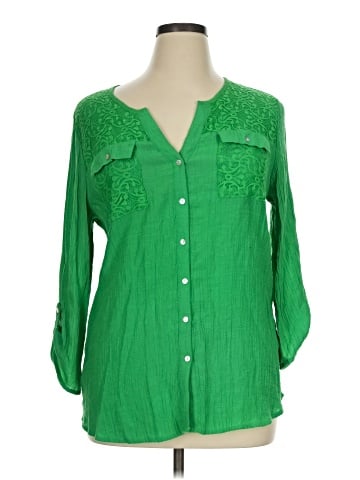Notations Long Sleeve Blouse (view 1)