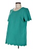 Pink Blush Teal Short Sleeve Top Size M (estimated) - photo 1