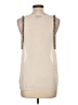 i Jeans by Buffalo 100% Polyester Ivory Sleeveless Top Size L - photo 2