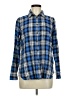J.Crew Plaid Blue Long Sleeve Button-Down Shirt Size 8 (petite) - photo 1