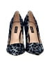 Nine West Animal Print Blue Heels Size 9 1/2 - photo 2