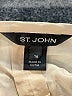 St. John 100% Silk Ivory Long Sleeve Silk Top Size 16 - photo 7