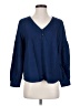 Amour Vert 100% Tencel Blue Long Sleeve Blouse Size S - photo 1