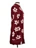 Francesca's 100% Polyester Floral Burgundy Pullover Sweater Size L - photo 4
