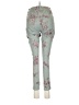 Seven7 Floral Green Jeggings Size 6 - photo 2