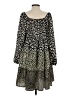 Easel 100% Polyester Animal Print Black Casual Dress Size S - photo 2