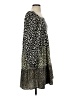 Easel 100% Polyester Animal Print Black Casual Dress Size S - photo 4