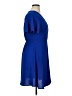 Monteau Solid Blue Casual Dress Size XL - photo 4