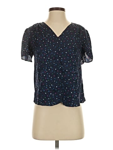 Rebecca Taylor Short Sleeve Silk Top (view 1)