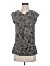 Ann Taylor Silver Sleeveless T-Shirt Size M - photo 1