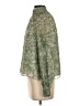 Intermix 100% Silk Green Long Sleeve Silk Top Size 2 - photo 5
