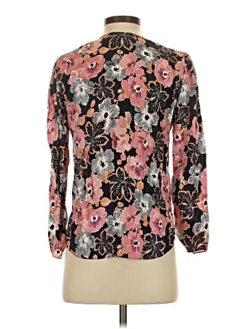 Rebecca Taylor Long Sleeve Silk Top (view 2)