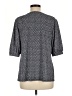 JM Collection Black 3/4 Sleeve Blouse Size M - photo 2