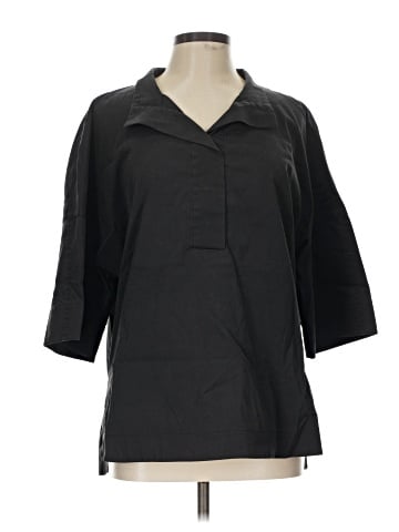Lafayette 148 New York 3/4 Sleeve Button-Down Shirt (view 1)