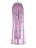 Beach Bunny 100% Polyester Paisley Pink Purple Casual Pants Size S - photo 1