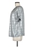 Emi & Joe Metallic Silver 3/4 Sleeve Blouse Size M - photo 5