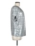 Emi & Joe Metallic Silver 3/4 Sleeve Blouse Size M - photo 4
