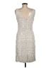 Carlisle 100% Polyester Jacquard Ivory Cocktail Dress Size 6 - photo 2