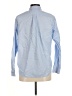 Everlane 100% Cotton Chevron-herringbone Blue Long Sleeve Button-Down Shirt Size 6 - photo 2