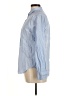 Everlane 100% Cotton Chevron-herringbone Blue Long Sleeve Button-Down Shirt Size 6 - photo 5