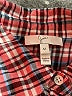 Joie 100% Cotton Plaid Red Long Sleeve Button-Down Shirt Size M - photo 7