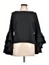 Milly Black Long Sleeve Blouse Size 12 - photo 1
