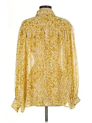 Anine Bing Long Sleeve Silk Top (view 2)