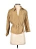 ICE 100% Polyester Tan 3/4 Sleeve Blouse Size S - photo 1