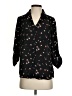 Iz Byer Floral Black 3/4 Sleeve Blouse Size S - photo 1
